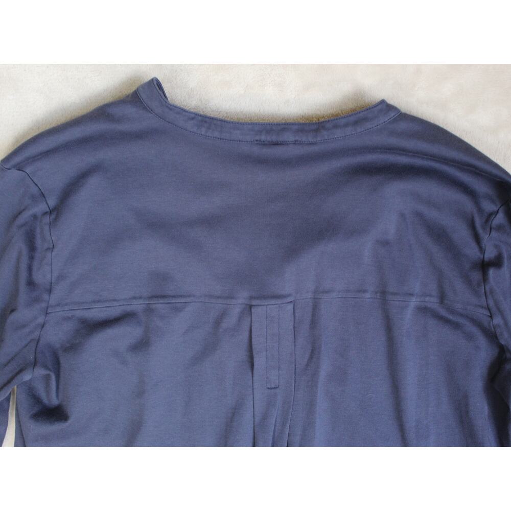 Hanro Pajama Set Womens Medium Blue Top Pants Long Sleeve Sleepwear Loungewear - Picture 7 of 11